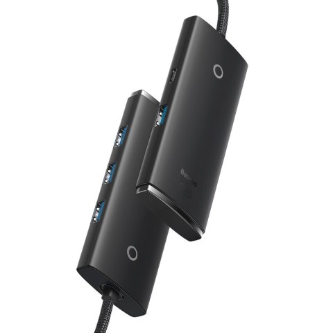 Lite Series przejściówka HUB USB-C 4x USB 3.0 2m czarny Lite Series przejściówka HUB USB-C 4x USB 3.0 2m czarny