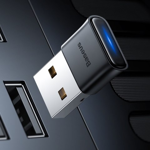 Mini adapter Bluetooth 5.0 USB odbiornik nadajnik do komputera czarny Mini adapter Bluetooth 5.0 USB odbiornik nadajnik do komputera czarny
