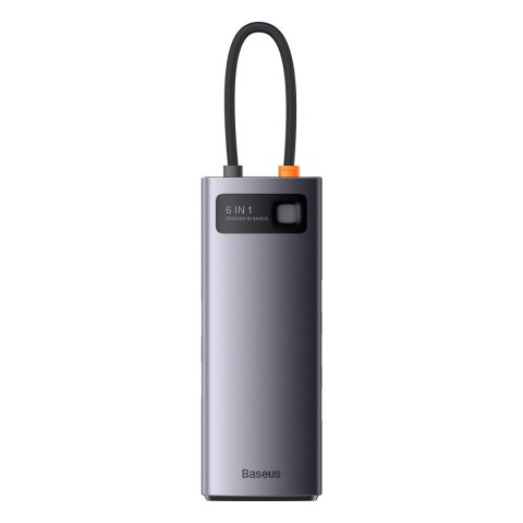 StarJoy HUB 6w1 USB-C 3xUSB HDMI RJ45 PD szary StarJoy HUB 6w1 USB-C 3xUSB HDMI RJ45 PD szary