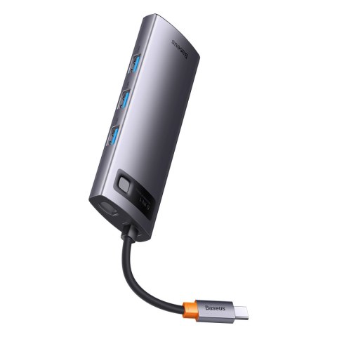 StarJoy HUB 6w1 USB-C 3xUSB HDMI RJ45 PD szary StarJoy HUB 6w1 USB-C 3xUSB HDMI RJ45 PD szary