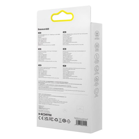 StarJoy HUB 6w1 USB-C 3xUSB HDMI RJ45 PD szary StarJoy HUB 6w1 USB-C 3xUSB HDMI RJ45 PD szary