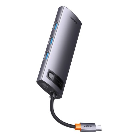 StarJoy HUB 8w1 USB-C 3xUSB HDMI RJ45 czytnik kart SD i TF PD szary StarJoy HUB 8w1 USB-C 3xUSB HDMI RJ45 czytnik kart SD i TF PD szary