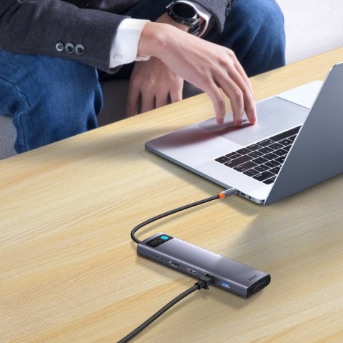 Wielofunkcyjny HUB 12w1 USB-C HDMI DP USB-C minijack 3.5mm RJ45 SD Wielofunkcyjny HUB 12w1 USB-C HDMI DP USB-C minijack 3.5mm RJ45 SD
