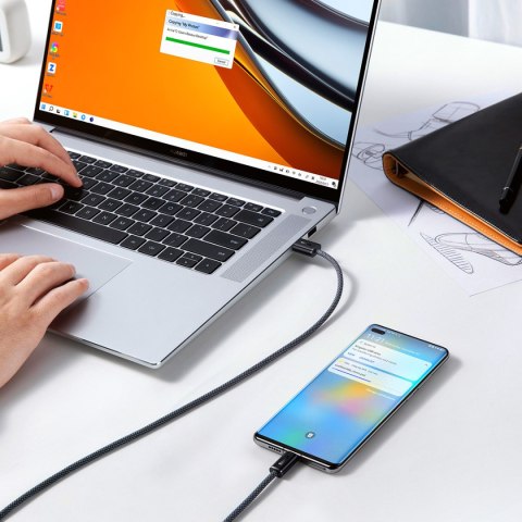 Dynamic Series kabel USB USB-C 100W 1m szary Dynamic Series kabel USB USB-C 100W 1m szary