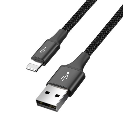 Kabel przewód USB 4w1 2 x Iphone Lightning USB-C microUSB w nylonowym oplocie 3.5A 1.2m czarny Kabel przewód USB 4w1 2 x Iphone Lightning USB-C microUSB w nylonowym oplocie 3.5A 1.2m czarny