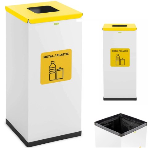 Kosz pojemnik do segregacji sortowania śmieci odpadów 60 l - metal plastik Kosz pojemnik do segregacji sortowania śmieci odpadów 60 l - metal plastik