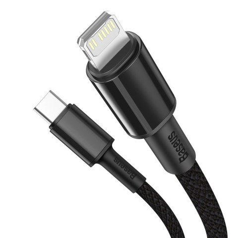 Kabel przewód do iPhone USB-C - Lightning szybkie ładowanie 20W 2m - czarny Kabel przewód do iPhone USB-C - Lightning szybkie ładowanie 20W 2m - czarny