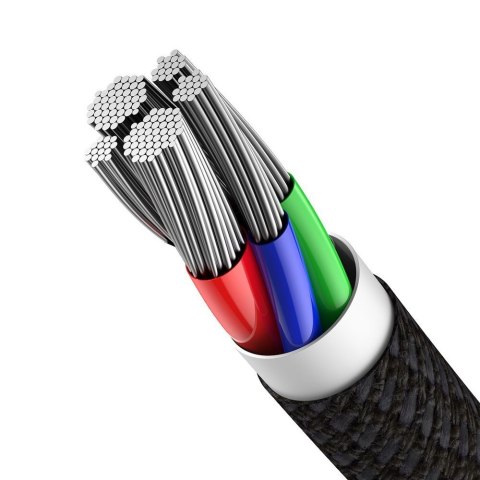 Kabel przewód do iPhone USB-C - Lightning szybkie ładowanie 20W 2m - czarny Kabel przewód do iPhone USB-C - Lightning szybkie ładowanie 20W 2m - czarny