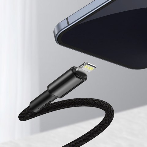 Kabel przewód do iPhone USB-C - Lightning szybkie ładowanie 20W 2m - czarny Kabel przewód do iPhone USB-C - Lightning szybkie ładowanie 20W 2m - czarny
