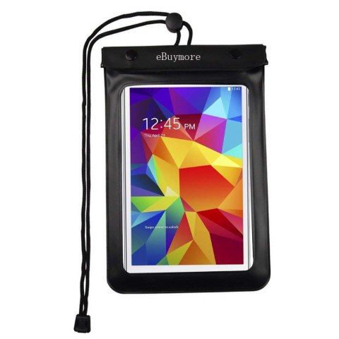 Wodoodporny pokrowiec etui na telefon tablet ekran do 8 cali - czarny Wodoodporny pokrowiec etui na telefon tablet ekran do 8 cali - czarny