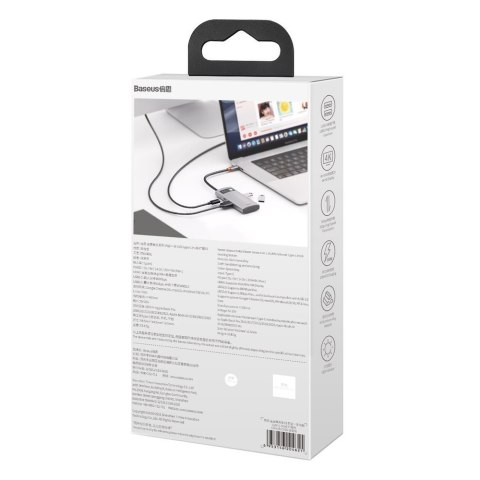 4w1 wielofunkcyjny HUB Metal Gleam USB-C do USB-C Power Delivery HDMI USB 3.2 USB 2.0 4w1 wielofunkcyjny HUB Metal Gleam USB-C do USB-C Power Delivery HDMI USB 3.2 USB 2.0