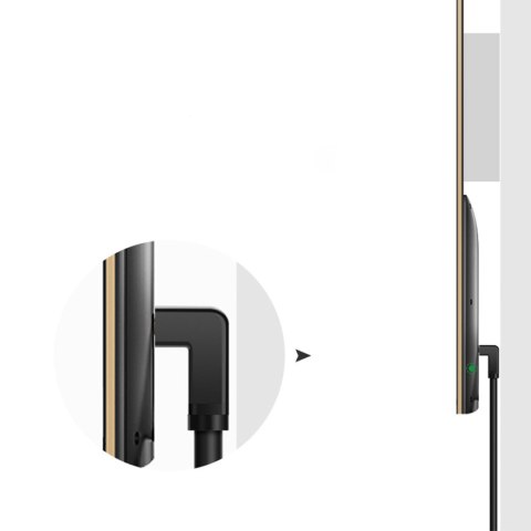 Kabel przewód kątowy 90 HDMI 4K 30Hz 1m - czarny Kabel przewód kątowy 90 HDMI 4K 30Hz 1m - czarny