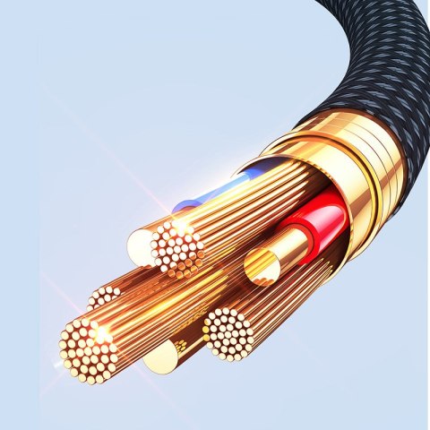 Kabel przewód z inteligentnym wyłącznikiem USB-A - iPhone Lightning 1.2m - czarny Kabel przewód z inteligentnym wyłącznikiem USB-A - iPhone Lightning 1.2m - czarny