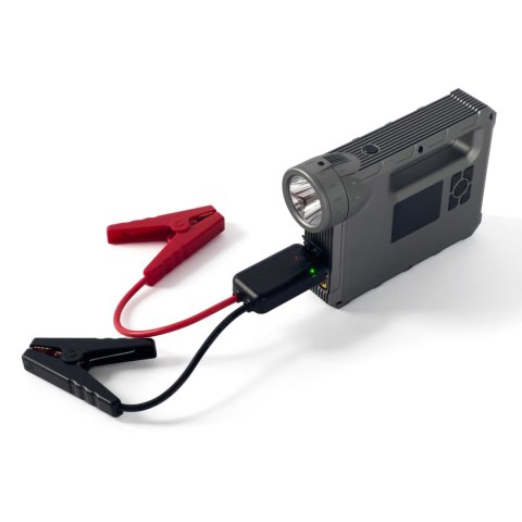 4w1 Rozruch auta Jump Starter + powerbank 8000mAh + kompresor + latarka LED - czarny 4w1 Rozruch auta Jump Starter + powerbank 8000mAh + kompresor + latarka LED - czarny