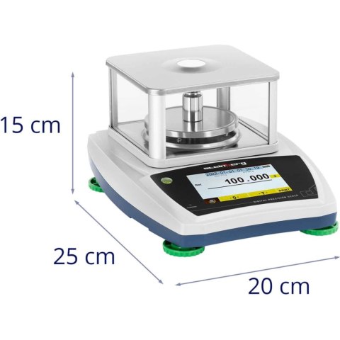 Waga laboratoryjna analityczna ze szklaną osłoną panelem dotykowym LCD 200 g / 0.001 g Waga laboratoryjna analityczna ze szklaną osłoną panelem dotykowym LCD 200 g / 0.001 g
