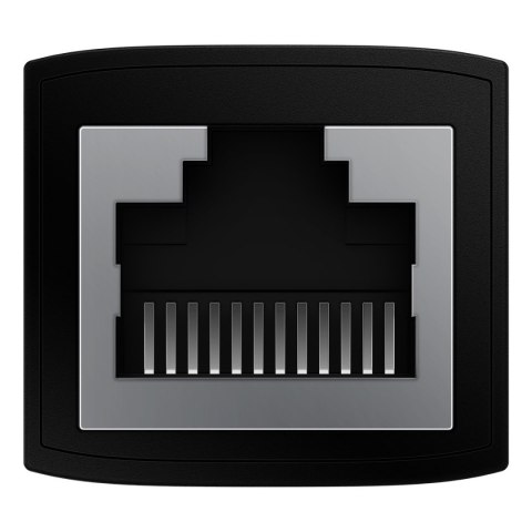 Złączka łącznik kabli sieciowych LAN Ethernet RJ-45 AirJoy czarna Złączka łącznik kabli sieciowych LAN Ethernet RJ-45 AirJoy czarna
