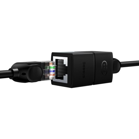 Złączka łącznik kabli sieciowych LAN Ethernet RJ-45 AirJoy czarna Złączka łącznik kabli sieciowych LAN Ethernet RJ-45 AirJoy czarna