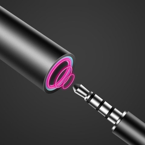 Adapter przejściówka z USB-C na gniazdo audio 3.5 mini jack czarny Adapter przejściówka z USB-C na gniazdo audio 3.5 mini jack czarny