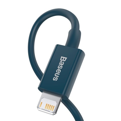 Superior kabel przewód do Iphone USB - Lightning 2.4A 1m niebieski Superior kabel przewód do Iphone USB - Lightning 2.4A 1m niebieski