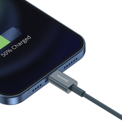 Superior kabel przewód do Iphone USB - Lightning 2.4A 1m niebieski Superior kabel przewód do Iphone USB - Lightning 2.4A 1m niebieski