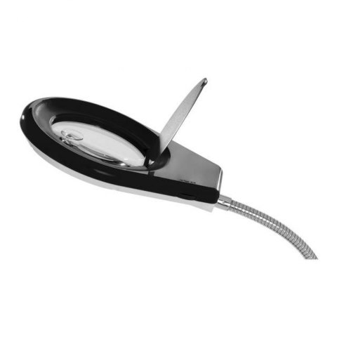 Lampka biurkowa LED bezcieniowa ze szkłem powiększającym 5x/10x i uchwytem na płytki PCB Lampka biurkowa LED bezcieniowa ze szkłem powiększającym 5x/10x i uchwytem na płytki PCB