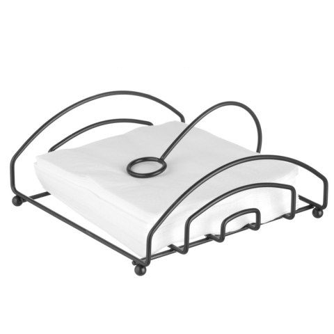 Serwetnik stojak na serwetki ze stali nierdzewnej czarny 205x210 mm - Hendi 427163 Serwetnik stojak na serwetki ze stali nierdzewnej czarny 205x210 mm - Hendi 427163