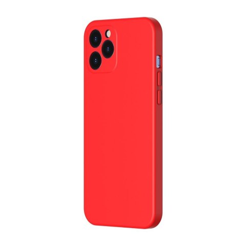 Elastyczne żelowe etui do iPhone 12 Pro Max Liquid Silica Gel Case czerwony Elastyczne żelowe etui do iPhone 12 Pro Max Liquid Silica Gel Case czerwony