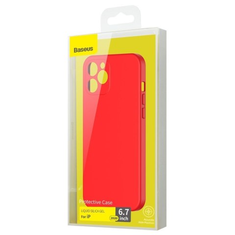Elastyczne żelowe etui do iPhone 12 Pro Max Liquid Silica Gel Case czerwony Elastyczne żelowe etui do iPhone 12 Pro Max Liquid Silica Gel Case czerwony