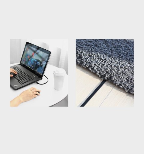 Płaski patchcord kabel przewód sieciowy UTP RJ45 Cat 6 1000Mbps 2m czarny Płaski patchcord kabel przewód sieciowy UTP RJ45 Cat 6 1000Mbps 2m czarny