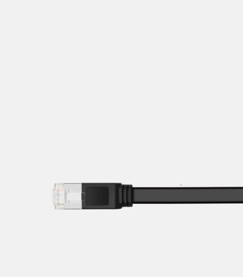 Płaski patchcord kabel przewód sieciowy UTP RJ45 Cat 6 1000Mbps 2m czarny Płaski patchcord kabel przewód sieciowy UTP RJ45 Cat 6 1000Mbps 2m czarny