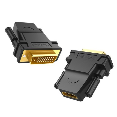Przejściówka wtyczka HDMI żeński - DVI męski FHD 60Hz czarny Przejściówka wtyczka HDMI żeński - DVI męski FHD 60Hz czarny