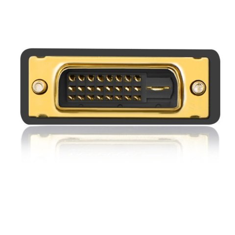 Przejściówka wtyczka HDMI żeński - DVI męski FHD 60Hz czarny Przejściówka wtyczka HDMI żeński - DVI męski FHD 60Hz czarny