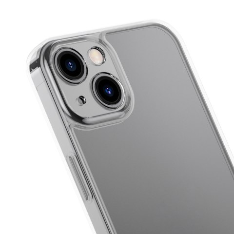 Etui pokrowiec do iPhone 13 sztywna obudowa z żelową ramką przezroczysty Etui pokrowiec do iPhone 13 sztywna obudowa z żelową ramką przezroczysty