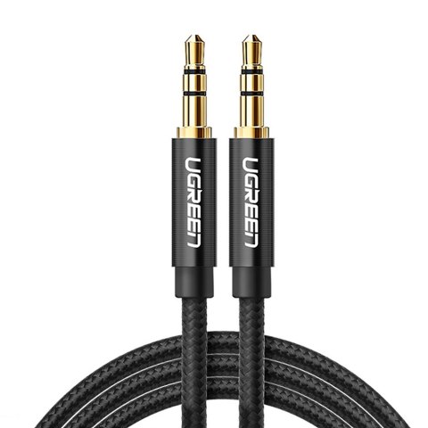 Kabel przewód audio 2x mini jack 3.5mm 2m czarny Kabel przewód audio 2x mini jack 3.5mm 2m czarny