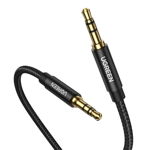Kabel przewód audio 2x mini jack 3.5mm 2m czarny Kabel przewód audio 2x mini jack 3.5mm 2m czarny