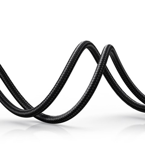 Kabel przewód audio 2x mini jack 3.5mm 2m czarny Kabel przewód audio 2x mini jack 3.5mm 2m czarny