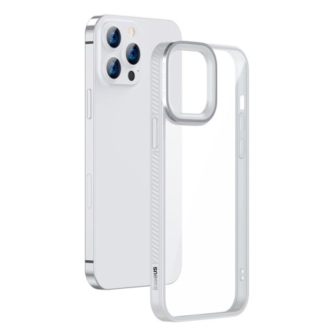Pancerne odporne etui do iPhone 13 Pro Max z żelową ramką szary Pancerne odporne etui do iPhone 13 Pro Max z żelową ramką szary