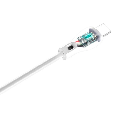 Przewód kabel USB - USB-C 2.1A 1m biały Przewód kabel USB - USB-C 2.1A 1m biały