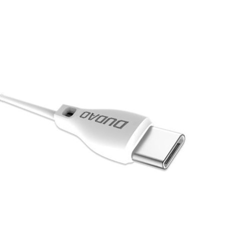 Przewód kabel USB - USB-C 2.1A 2m biały Przewód kabel USB - USB-C 2.1A 2m biały