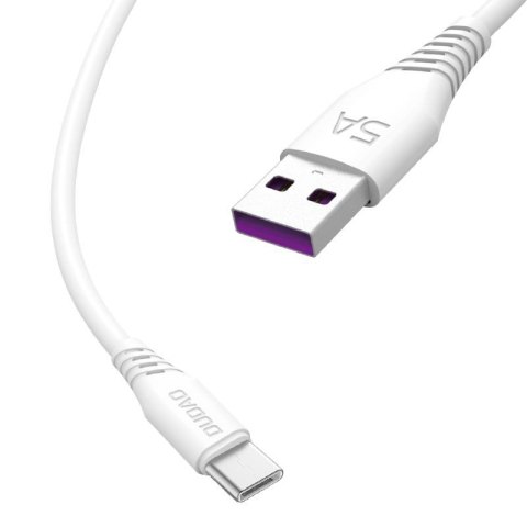 Przewód kabel USB - USB-C 5A 1m biały Przewód kabel USB - USB-C 5A 1m biały