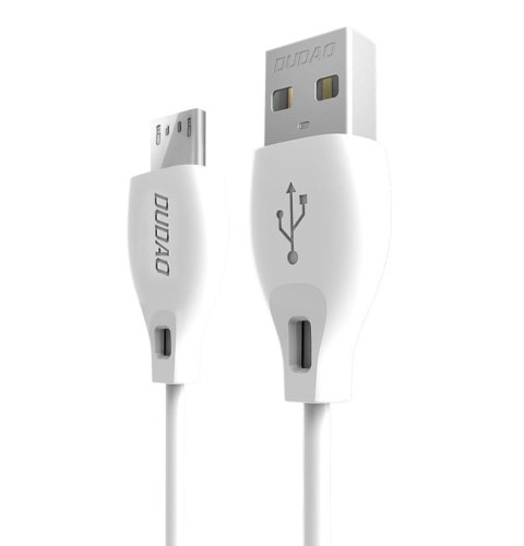 Przewód kabel USB - micro USB 2.4A 1m biały Przewód kabel USB - micro USB 2.4A 1m biały