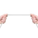 Przewód kabel USB - micro USB 2.4A 1m biały