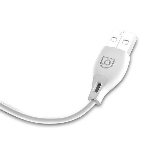 Przewód kabel USB - micro USB 2.4A 2m biały Przewód kabel USB - micro USB 2.4A 2m biały