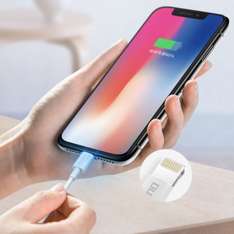Przewód kabel do iPhone USB - Lightning 3A 1m biały Przewód kabel do iPhone USB - Lightning 3A 1m biały