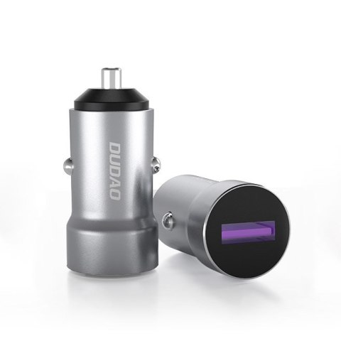 Szybka ładowarka samochodowa USB do gniazda zapalniczki 5A 22,5W QC VOOC szary Szybka ładowarka samochodowa USB do gniazda zapalniczki 5A 22,5W QC VOOC szary