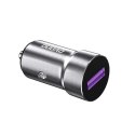Szybka ładowarka samochodowa USB do gniazda zapalniczki 5A 22,5W QC VOOC szary
