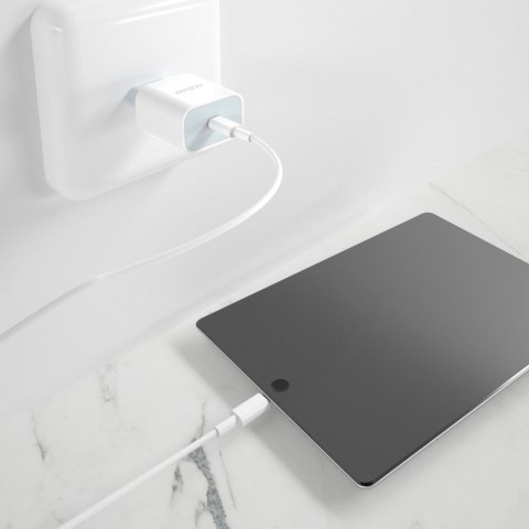 Szybka ładowarka sieciowa EU USB-C PD + przewód Lightning do iPhone 1m biały Szybka ładowarka sieciowa EU USB-C PD + przewód Lightning do iPhone 1m biały