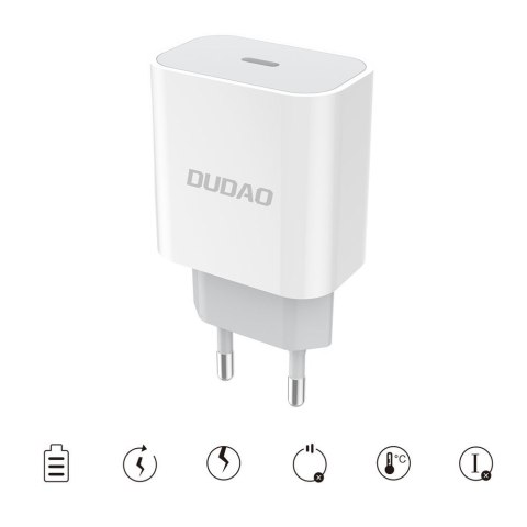 Szybka ładowarka sieciowa EU USB-C PD + przewód Lightning do iPhone 1m biały Szybka ładowarka sieciowa EU USB-C PD + przewód Lightning do iPhone 1m biały