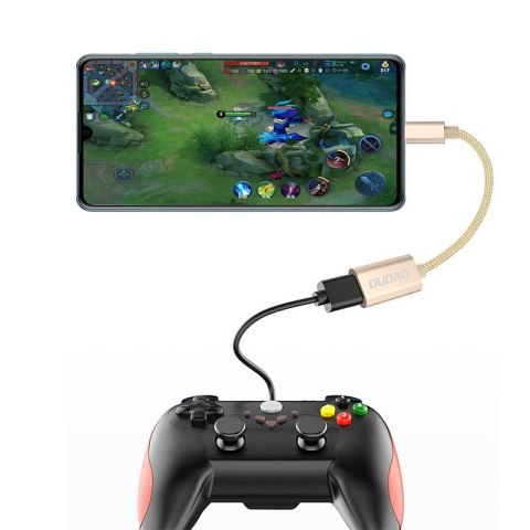 Adapter przejściówka kabel OTG z USB na USB-C szary Adapter przejściówka kabel OTG z USB na USB-C szary