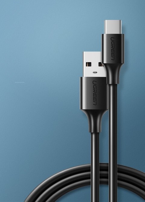Kabel przewód USB - USB-C 2A 0.5m czarny Kabel przewód USB - USB-C 2A 0.5m czarny